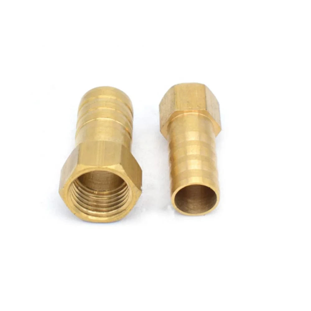 Brass Hose Pipe Fitting Coupling Barb Tail 1/8 1/4 1/2 3/8 Bsp Female Thread Copper Connector Joint Adapter