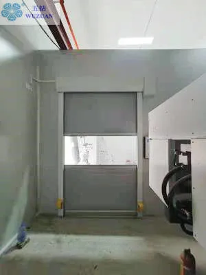 PVC Fabric Car Wash Plastic Fast Action Automatic Servo System Rapid Roll High Speed Roller Shutter Door