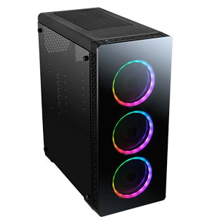 Extremely Fashion Computer Case Game Case with 3 LED Fans