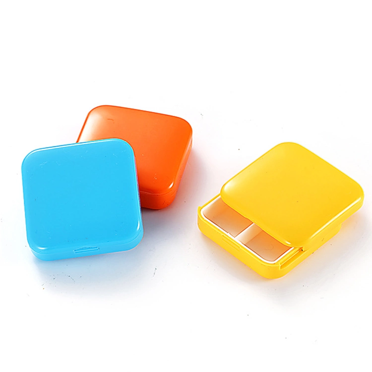 Round Braille Weekly Pocket 7 Days Plastic Pill Box