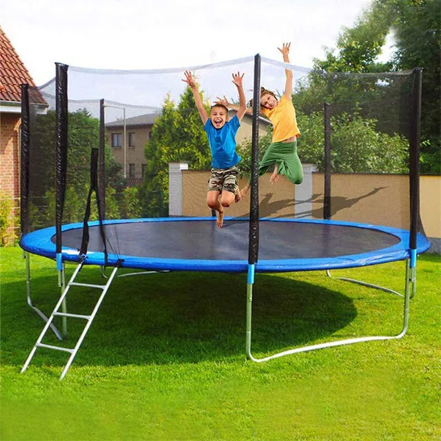 12 Фткомбо Bounce Outdoor Indoor Trampoline с лестницей с пружинными накладками