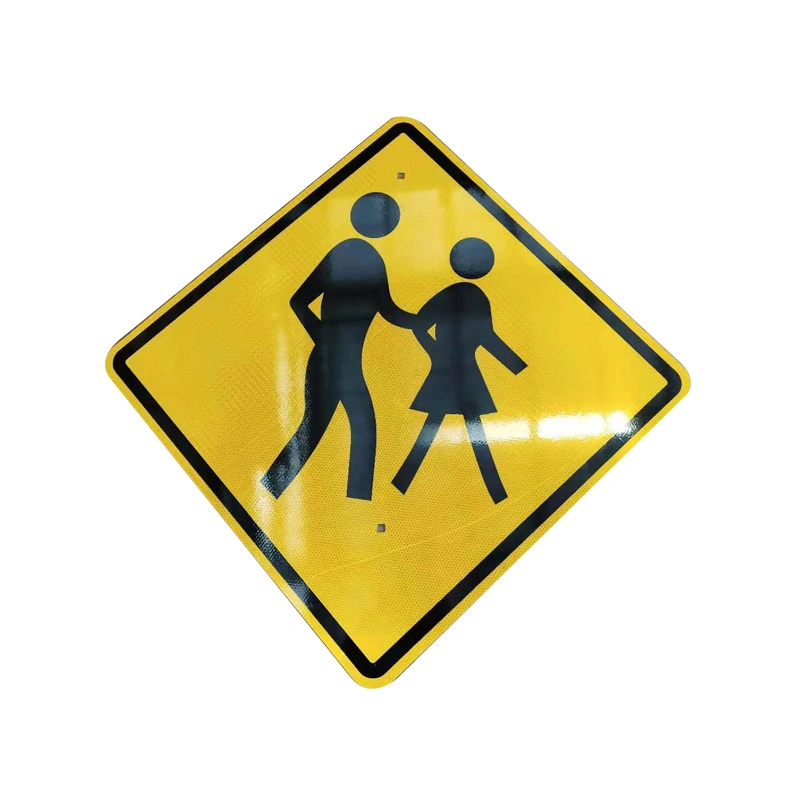 Custom Size Shape Aluminum Traffic Sign for Warning