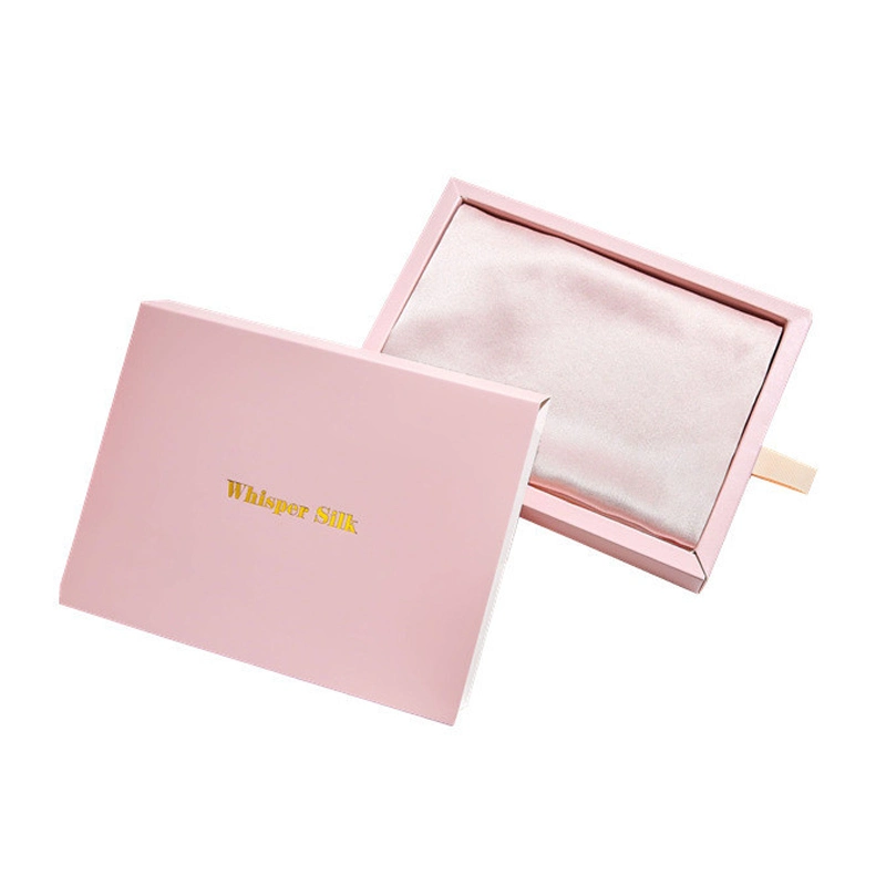 Custom Logo White/Pink Luxury Cardboard Magnetic Folding Paper Gift Box