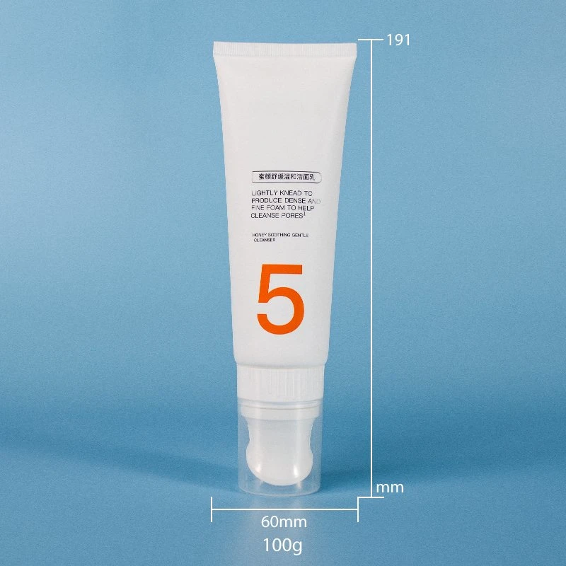 100ml Massage Cream Cosmetic Packaging Tube with Silicone Brush