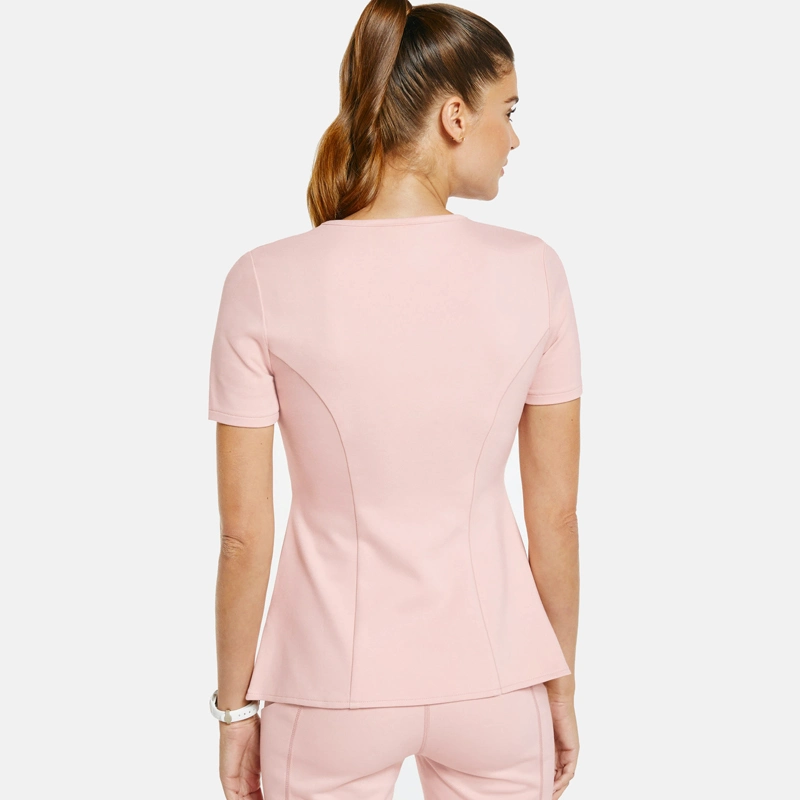 Ensemble de blouse médicale pour infirmière avec haut en V pour femme OEM