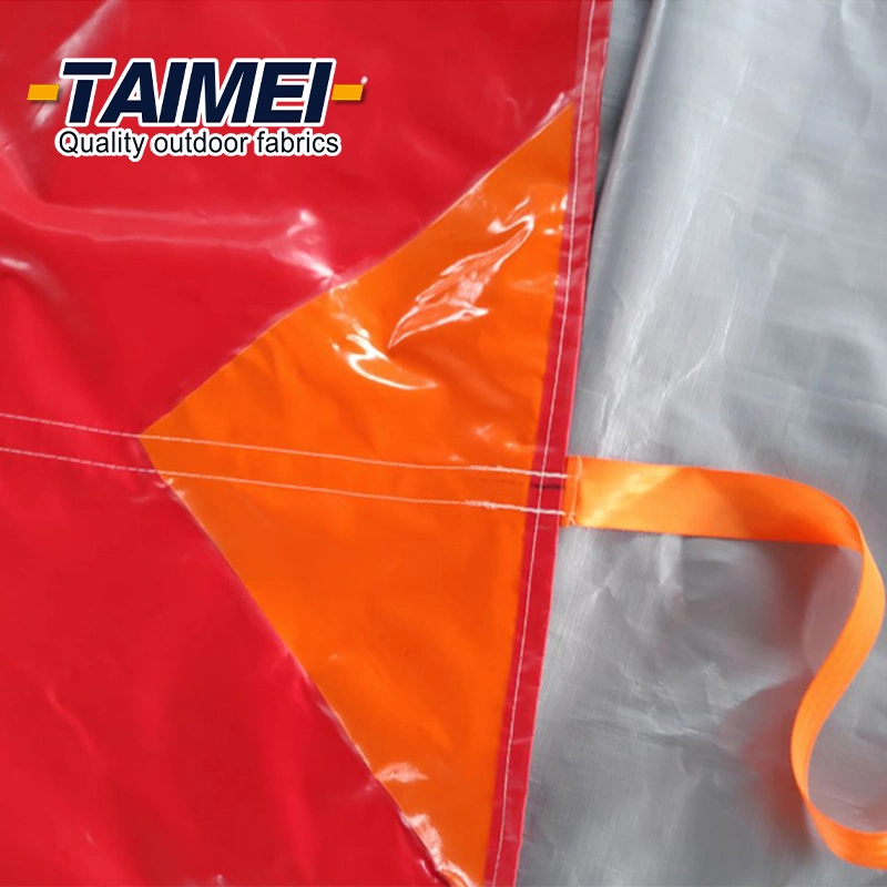 Strong Polyester Fabric PVC Snow Lifting Tarps Construction Snow Removal Tarp