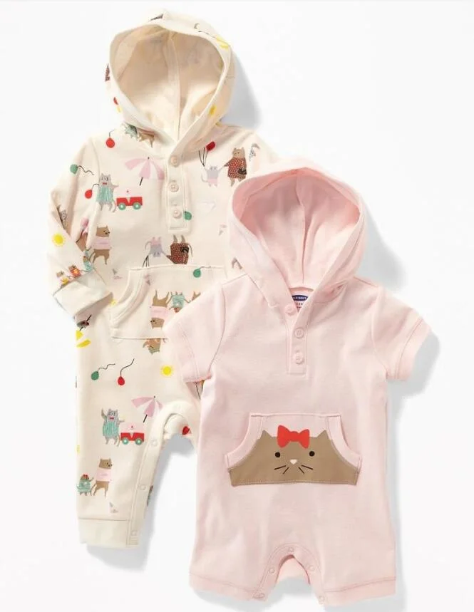 OEM Custom Print Organic Cotton Infant Onesie Baby Suit Apparel