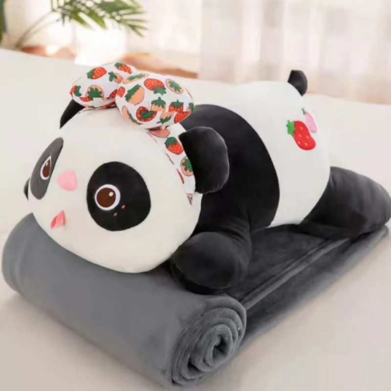 Panda Desing oreiller jouet en peluche de couverture de gros cadeaux Kids Doll