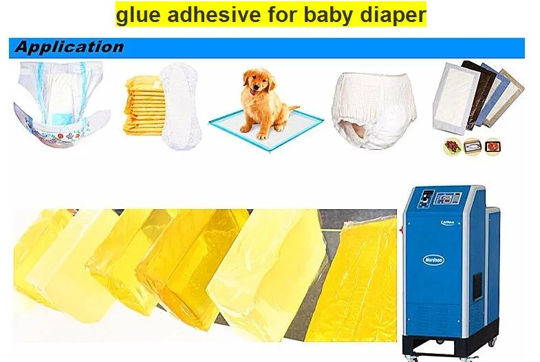 High Quality Adhesive Raw Material of Hot Melt Glue (structure/spandex hot melt glue) for Baby