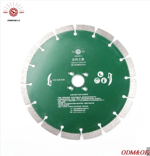 230mm de la Chine de diamants de gros de la lame de scie circulaire pour le Granite de béton de disque de coupe