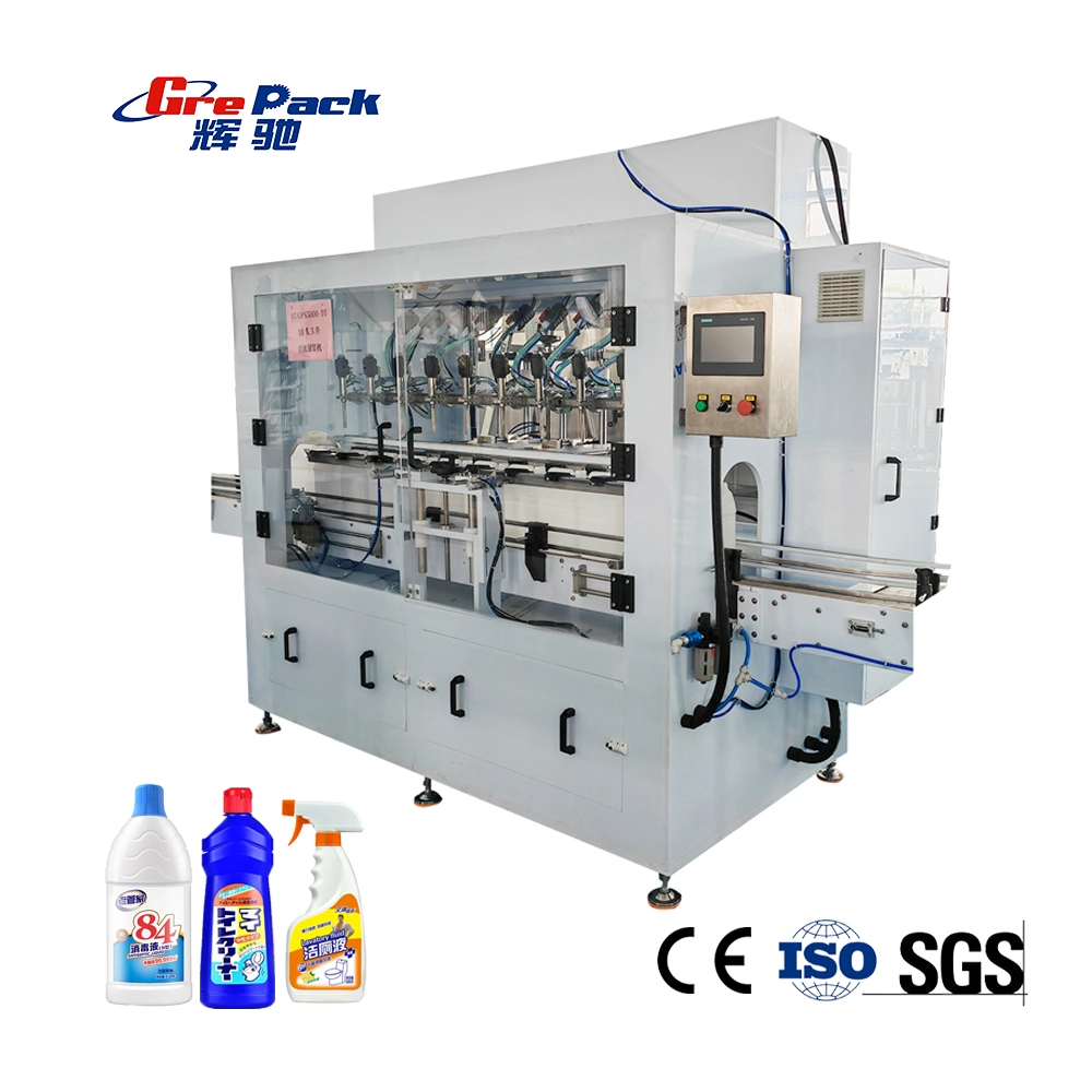 Automatic Anti-Corrosive Bottle Toilet Cleaner Bottle Liquid Filling Packing Machine