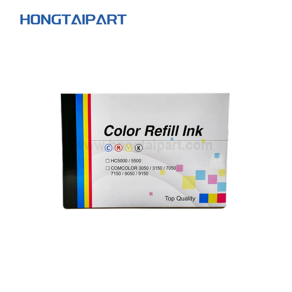 Cartucho de tinta de recambio de color Hongtaipart para Riso Hc5000 5500 Comcolor 3050 3150 7050 7150 9050 9150 recarga de tinta de alta calidad Kits