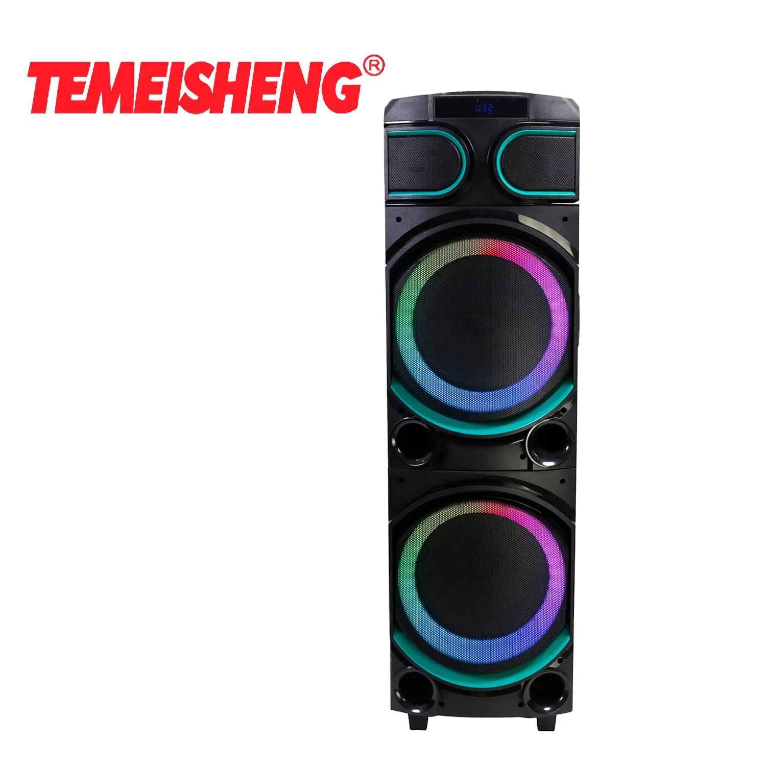 2023 Portable Bluetooth Wireless Speaker Dual 10 Inch Woofer Sound Box for Home and Outdoor Trolley Speaker