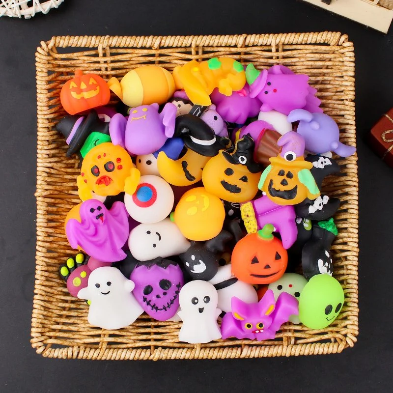 New Arrivals Halloween Promotional Gift Pumpkin Ghost Stress Relief Toy