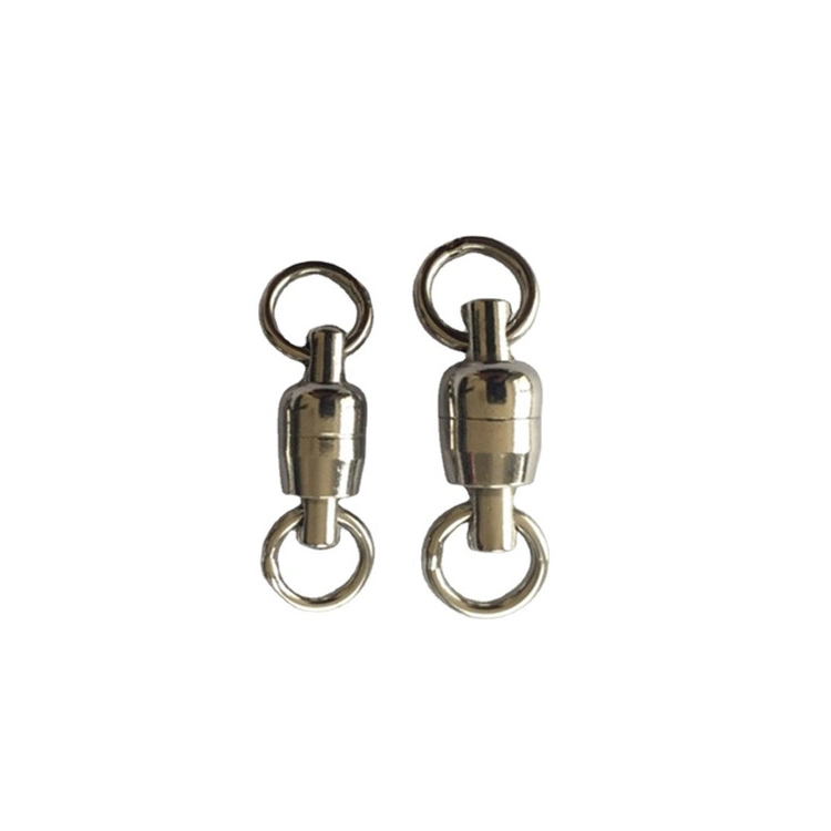 Fishing Tackle Accessories Full Stainless Steel Natural Color Bearing Swivel Connector