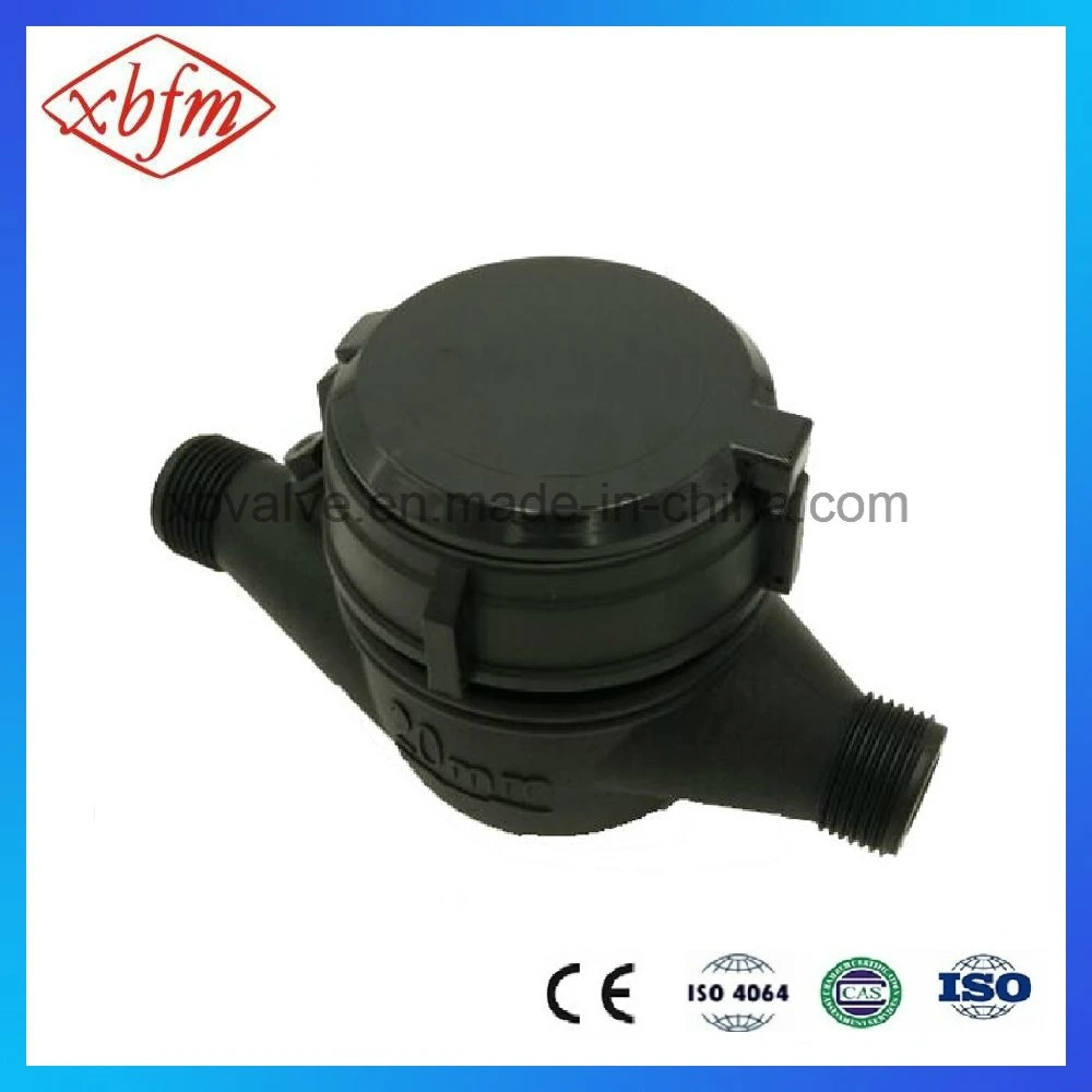 Volumetric Rotary Piston Wet Water Meter with Plastic Body (LXH-15)