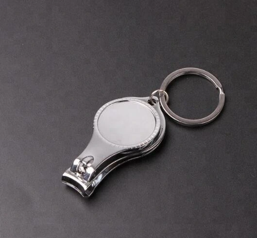 Carbon Steel Nail Clippers with Bottle Opener Keychain