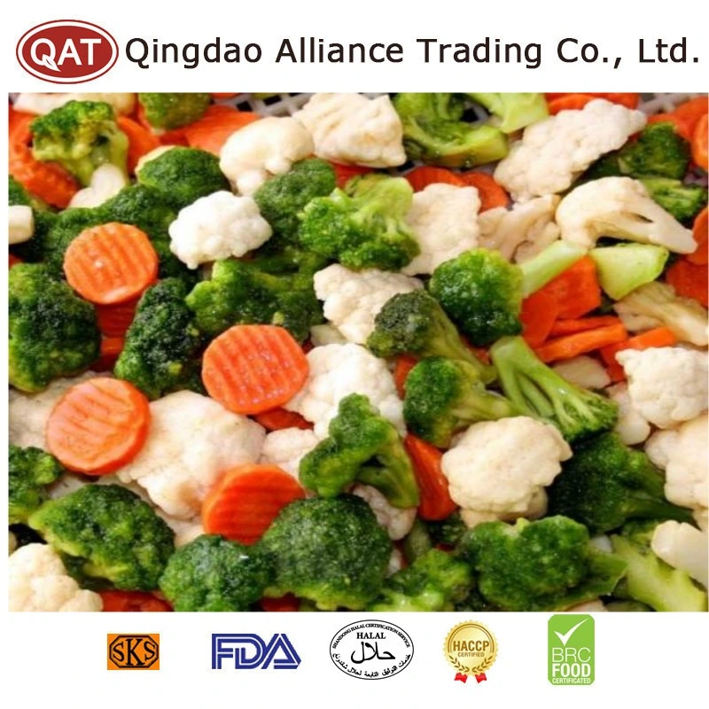 Top Quality IQF Standard California Mixed Vegetables Frozen Blend Vegetables New Crop Vegetables with Cauliflower Broccoli Carrots