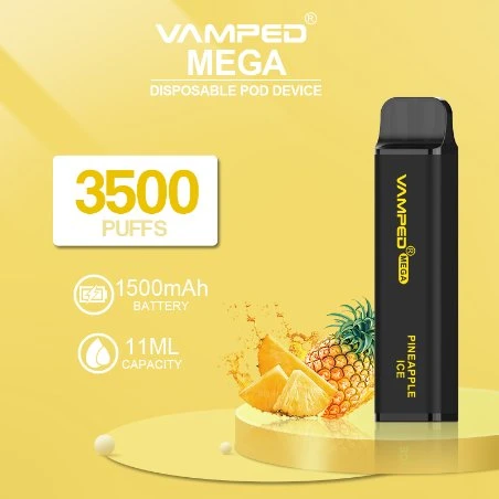 Factory Wholesale/Supplier Vamped Mega 3500 Puffs 8ml 3.5% Nicotine Private Label Vape Pen