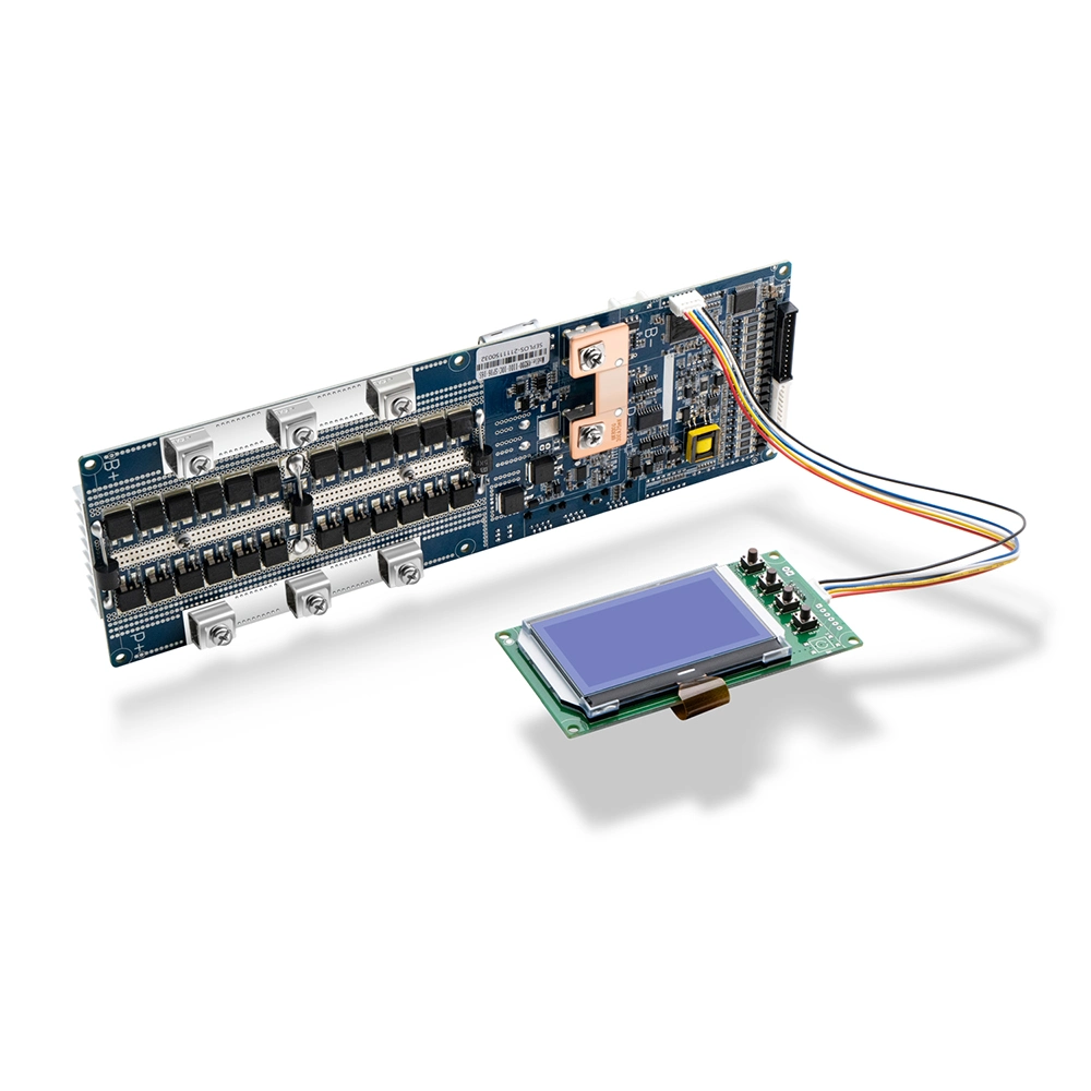 Kompatibel mit mehr als 20 Inverter Marken 24V/48V 8s/16s 200A Lithium-Eisen-Phosphat LiFePO4 BMS-Überwachungssystem Batterie-Management-System Mit LCD-Bildschirm