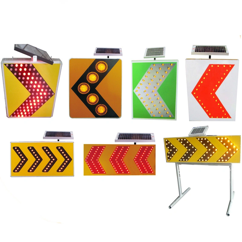 Solar LED Reflective Rectangle Road Safety Traffic Signs