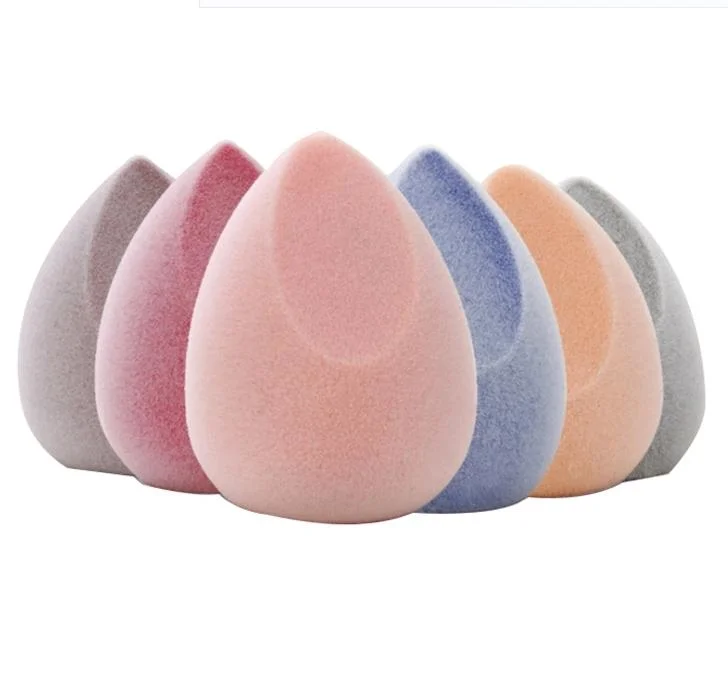 Luxury Micro Fiber Different Colors Super Soft Flocking Makeup Sponge Latex Free Mini Beauty Make up Sponge for Make-up