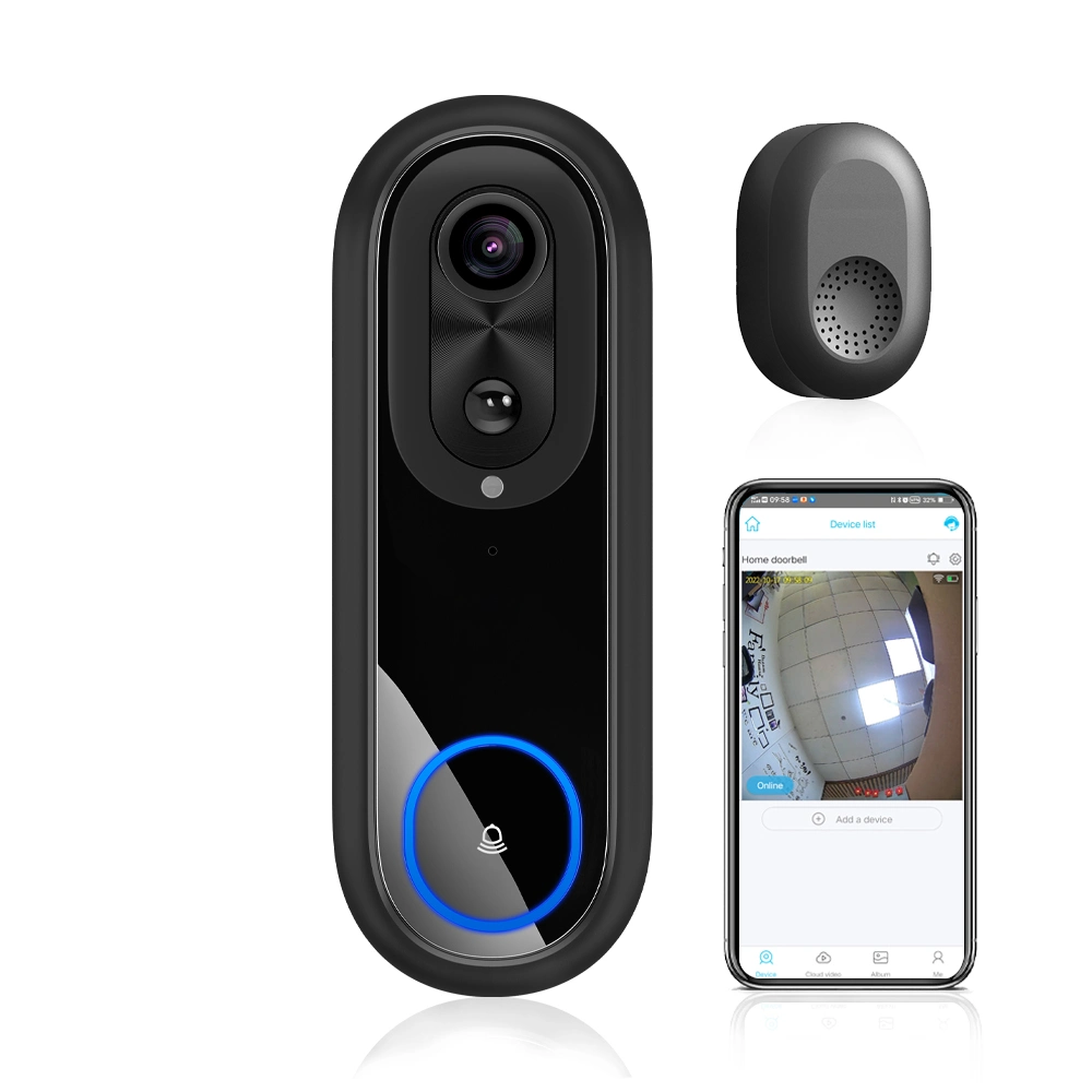 Fully Waterproof Electronic Video Doorbell with 1080P Camera