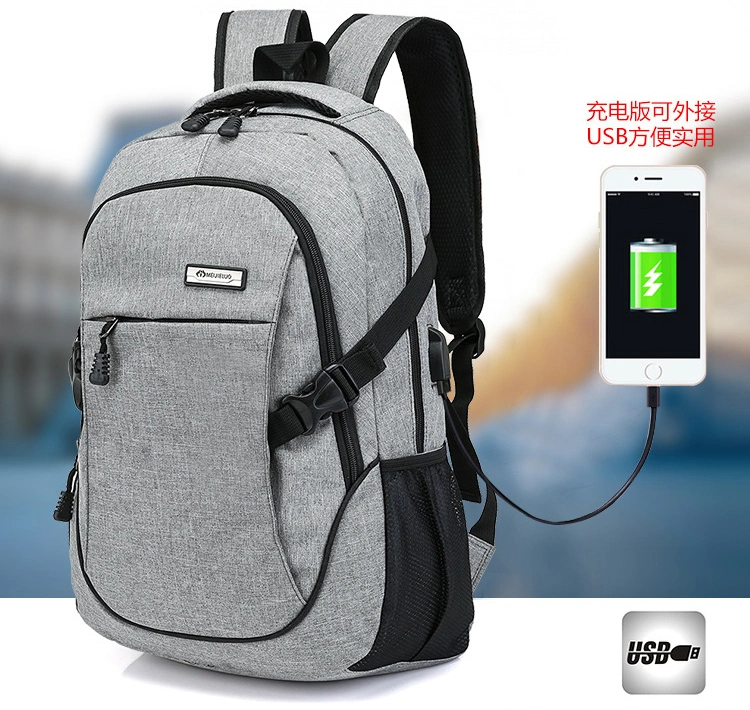 Latest Design School Bag with USB Power Bank, USB Charger