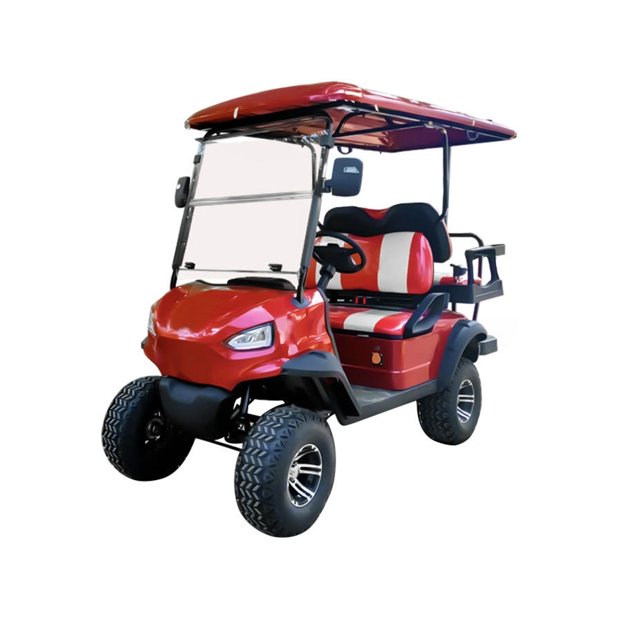 Resort Street Legal 2+2 Passagiere Carts Electric 4 Wheel Elektrischer Golfwagen