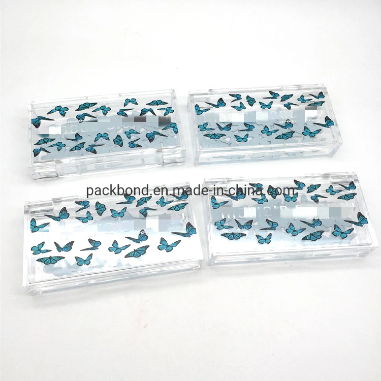 Wholesale/Supplier Price Lashes Box and Acrylic Case with Butterfly Print