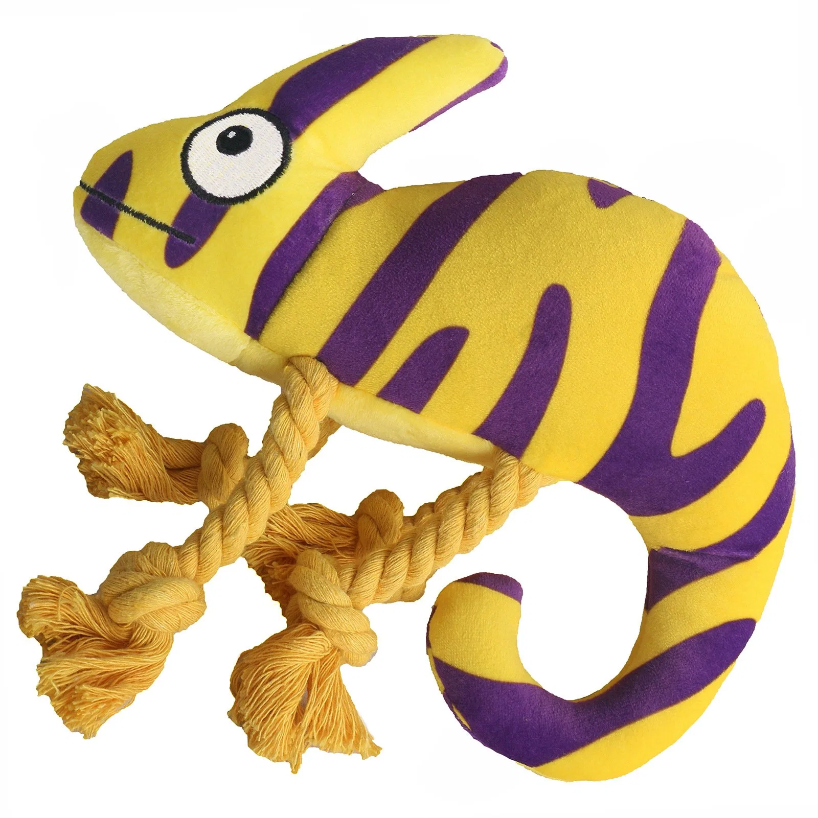 Chameleon Pet Plush Toys Squeaker Crinkle Wholesale/Supplier Fashion Stuffed Toys
