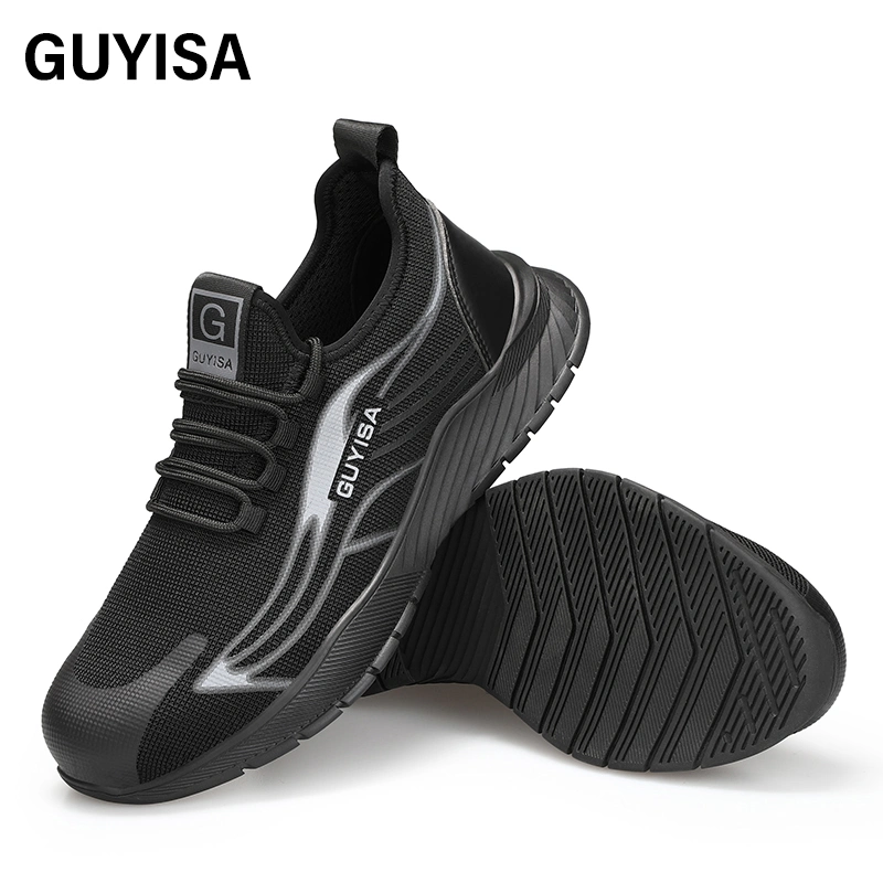 Guyisa Breathable and Smash Proof Steel Toe for Safety Shoes