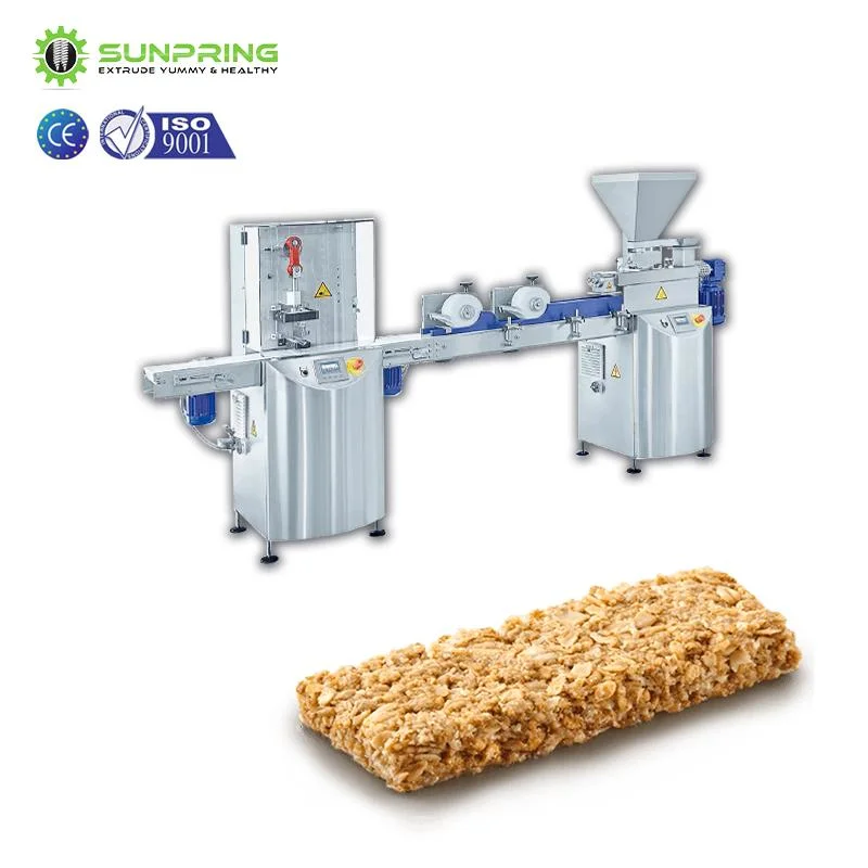 Professional Service Forming Bars Cereal, Candy Extrusion Production Line + Delice Oat Puff Milky Chocolate Bar Machine + Protein and Cereal Bars Production Lin