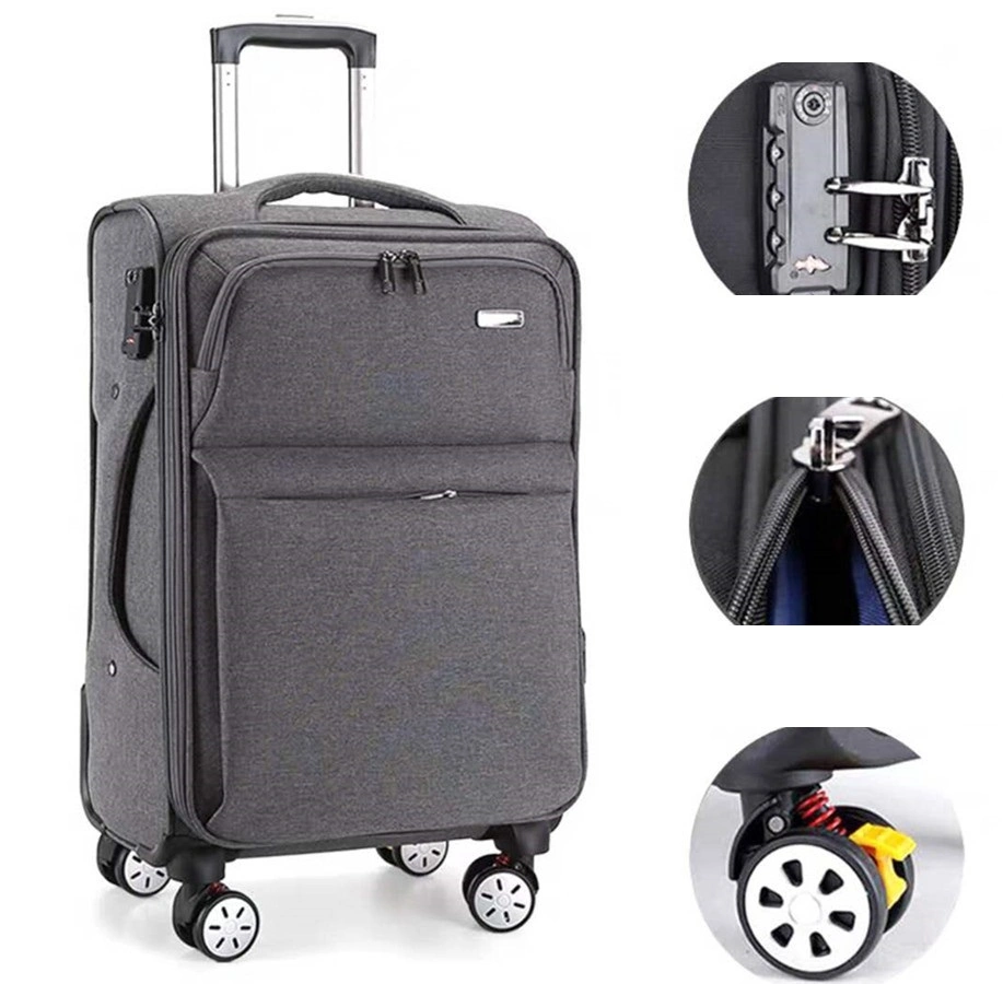 Basics Softside Large Capacity Business Luggage Universal Wheel Traveling Trolley Case Oxford Cloth Suitcase Water-Repellent Expandable Wyz18747