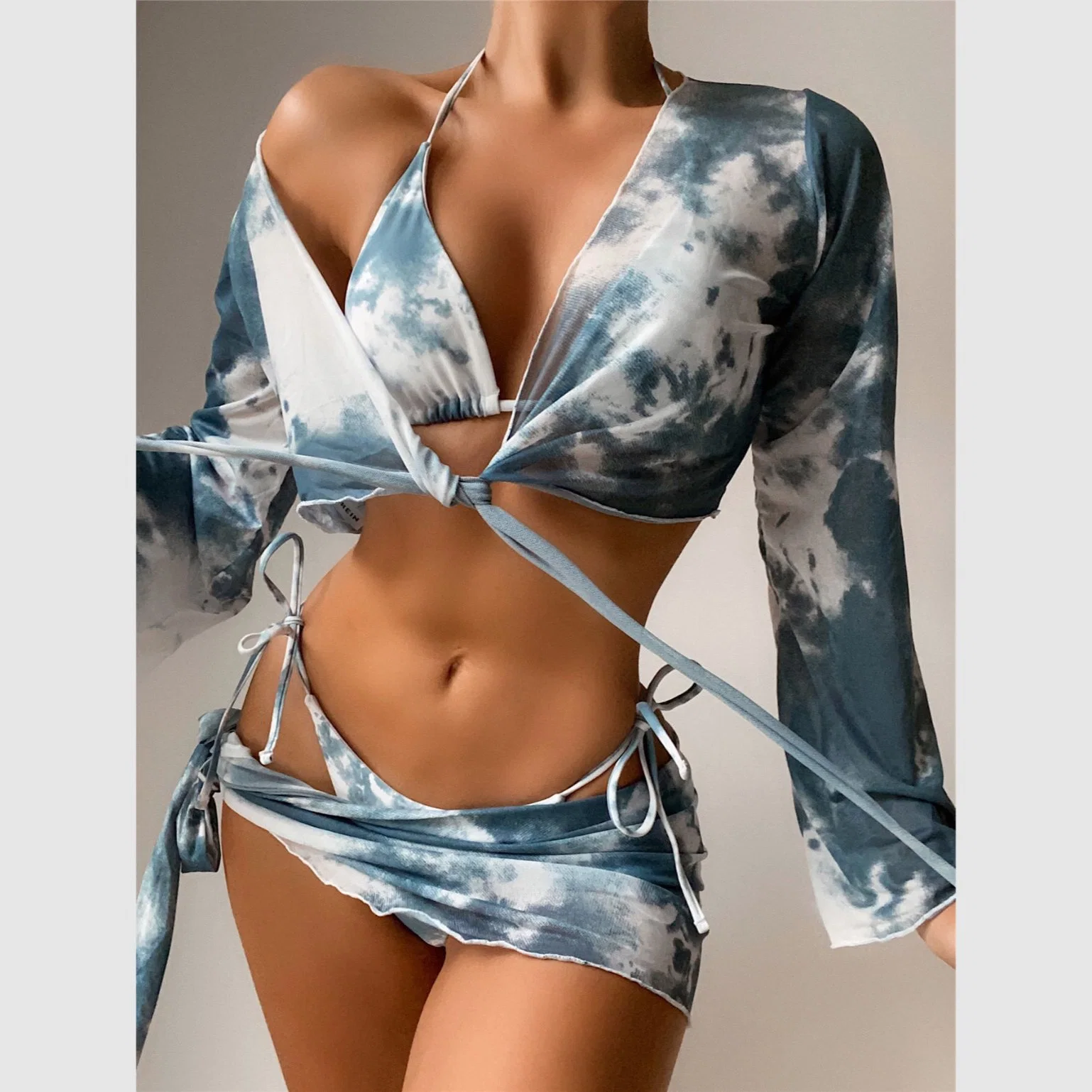 Printing Swimwear Women Sexy Bikini Crop Top Bathing Suits for Women