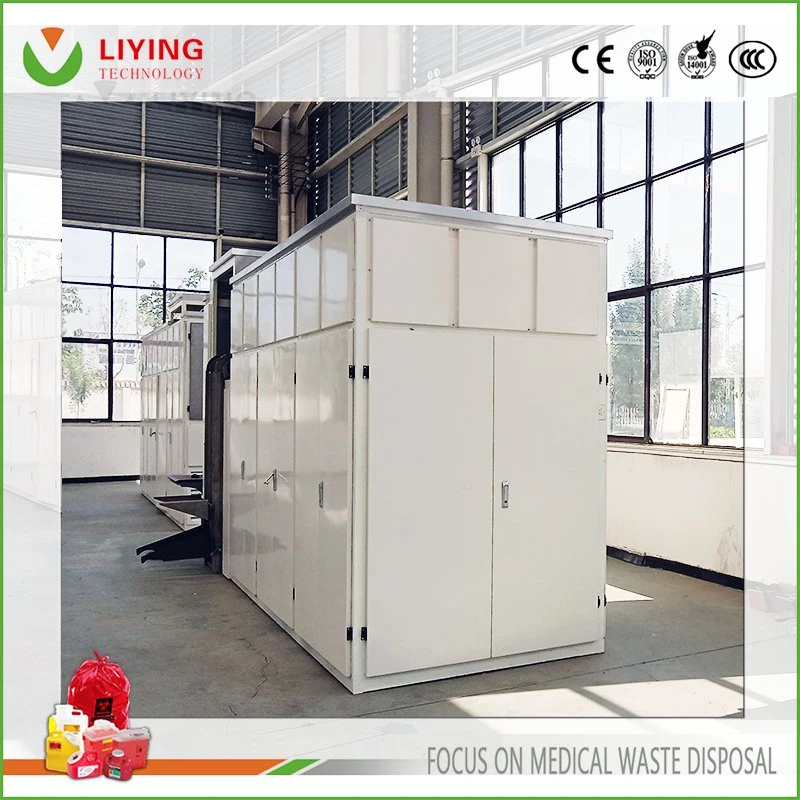 Community Hospital Medical Waste Microwave Disinfection System Centralized Disposal Treatment Equipment