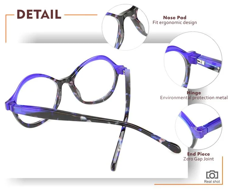 Mode Special Design Acetat Handmade Eyewear Lesen Optische