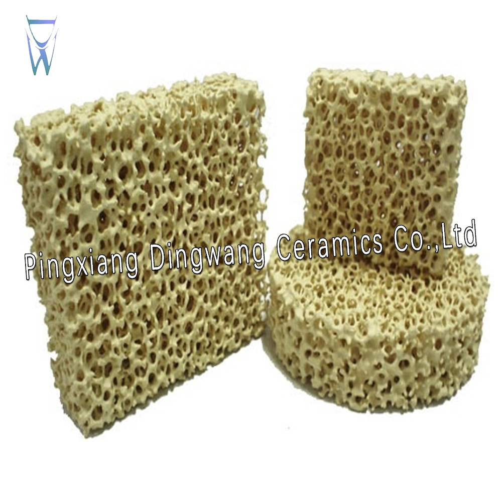 Ceramic Foam (Aluminum Oxide, Zirconium Oxide, Silicon Carbide) for Metallurgical Industry Filter