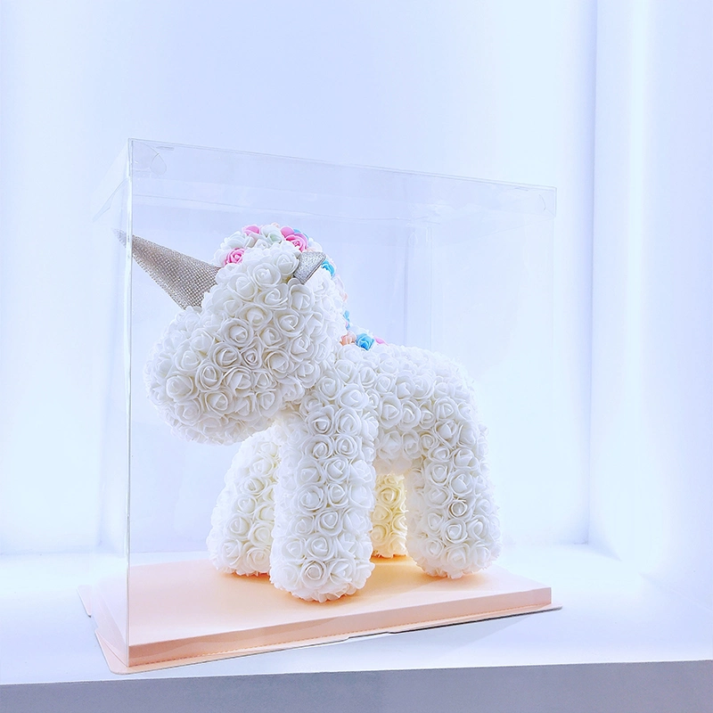 New Arrival Valentine Day Gift Girl Gift Unicornios PE Foam Rose Unicorn