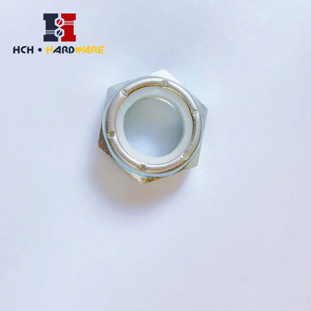 Carbon Steel Zinc Plated Blue Yellow Heavy Lock Nut