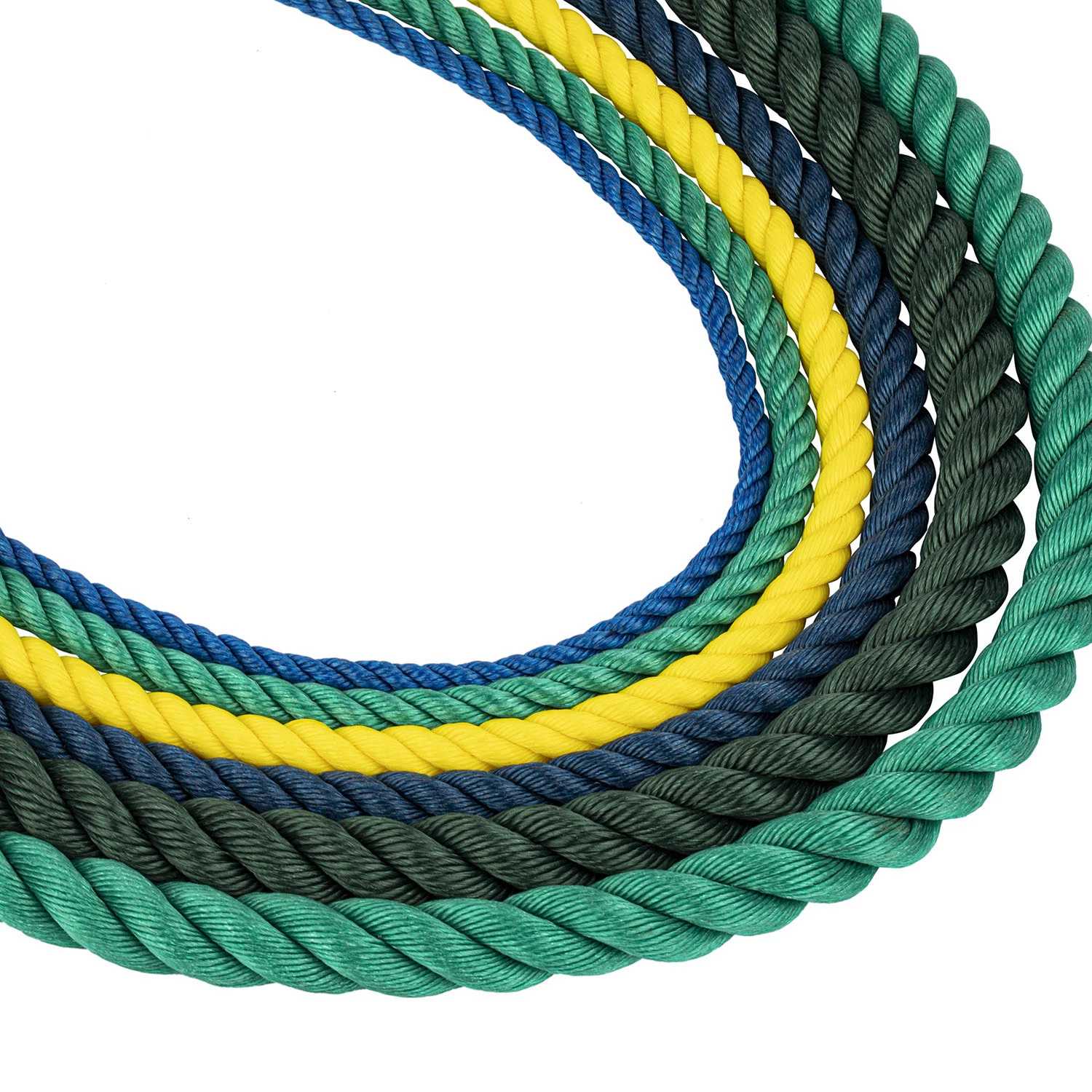 3 brin PP coloré de la corde de polypropylène d'amarrage Marine/PE/ /nylon polyester corde pour filet de pêche