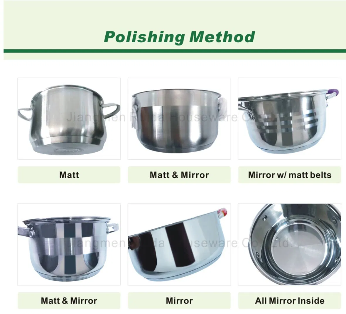 10PCS Kitchenware of Stainless Steel Cookware Set