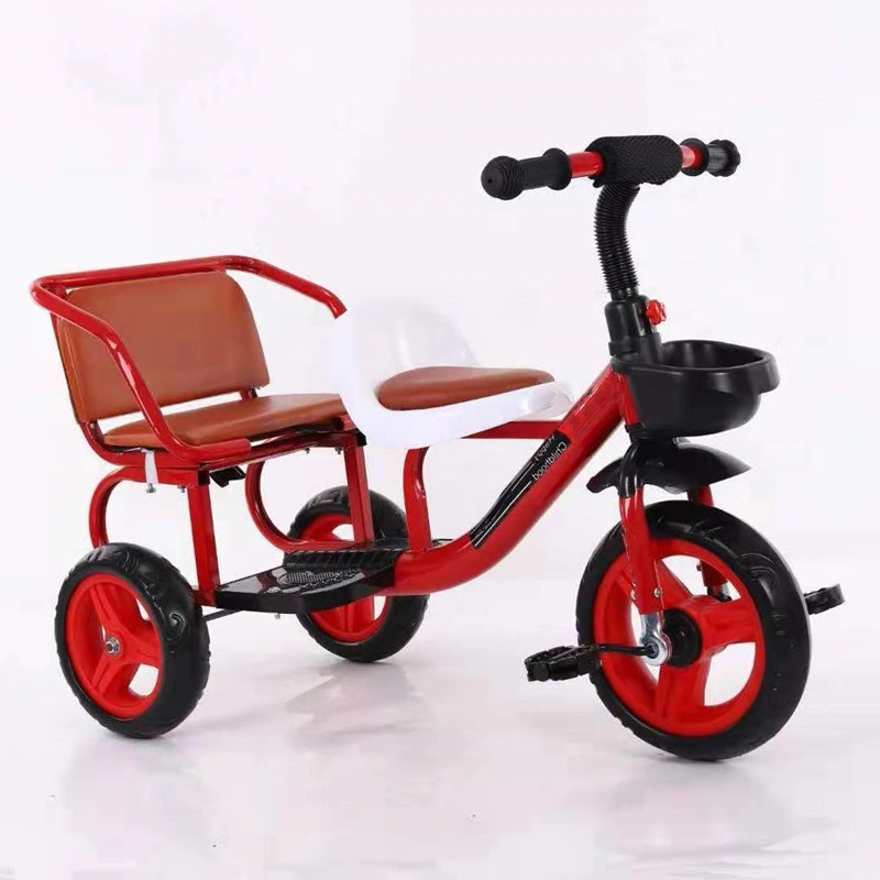 Children Toys Twins Baby Push Tricycles Double Seats Kids Tricycle Child Tricycle Seat Bike