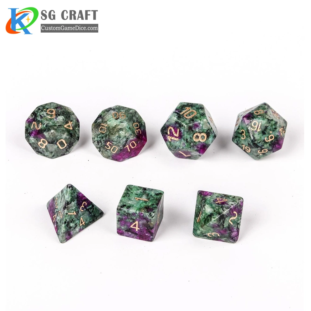 Großhandel/Lieferant niedriger Preis hohe Qualität Dungeon und Dragon 16mm Stein Custom Logo Rpg Geladen Brettspiele Multi-Color Würfel-Set