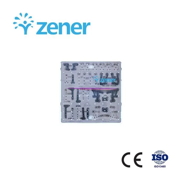 2,0 placa rectangular para parrilla, aleación de titanio, implante ortopédico, Trauma, quirúrgica, Juego de instrumentos médicos, con CE/ISO/FDA, fragmento pequeño, fragmento grande