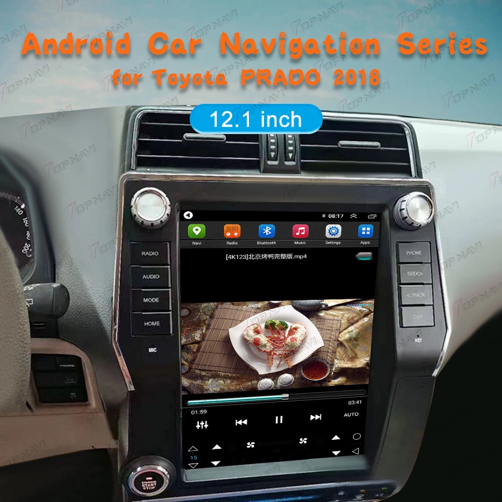 GPS Radio Multimedia System for Toyota Prado 2018 Android Auto FM Car Play