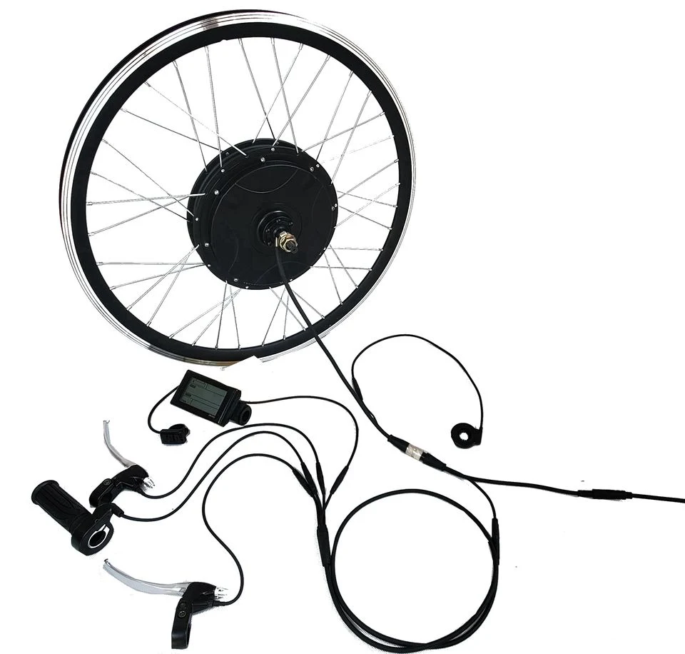 Ebike Built-in Controller Hub Motor 48V Conversion Kit 1000W Gearless Electric Kit with Waterproof Connectors