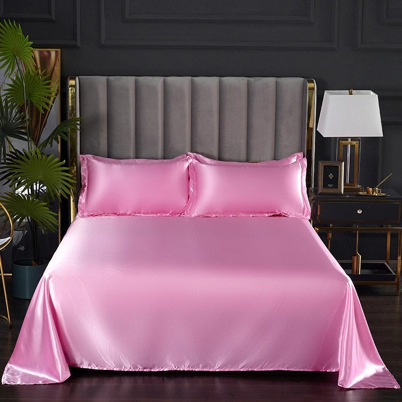 La haute couture de la literie de Soie satin Personnalisés Housse de couette Oreiller drap de lit adapté pour la maison linge de luxe des draps de lit