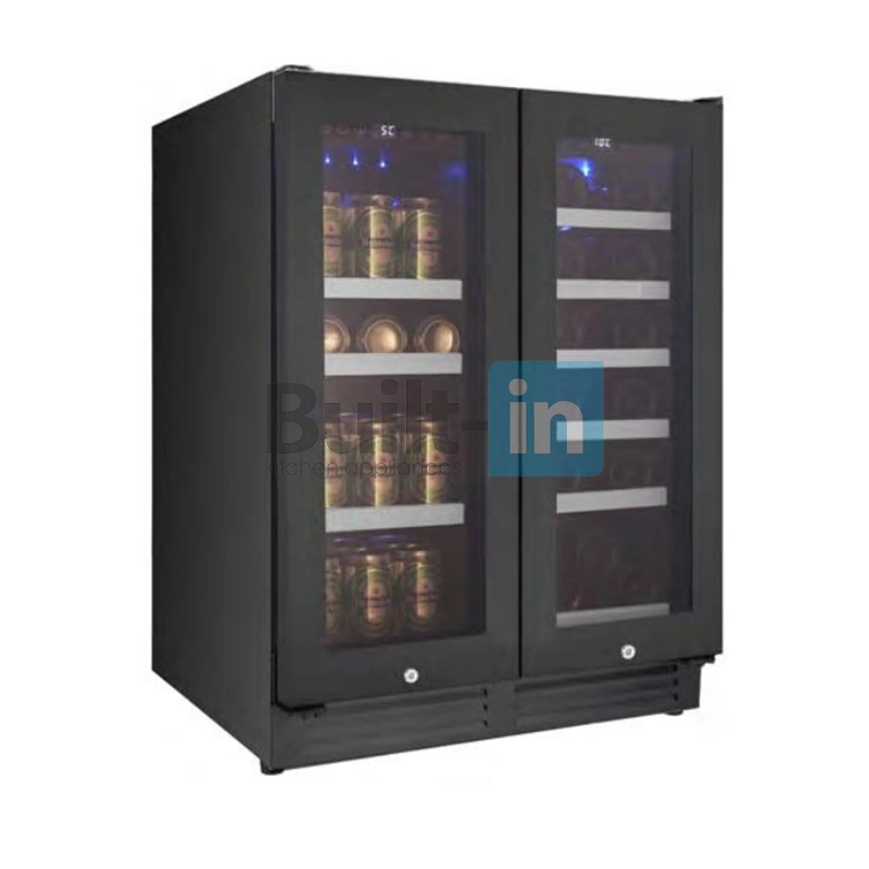 19 Bottles Wine + 56 Can Beverage Cooler with Electronic Control