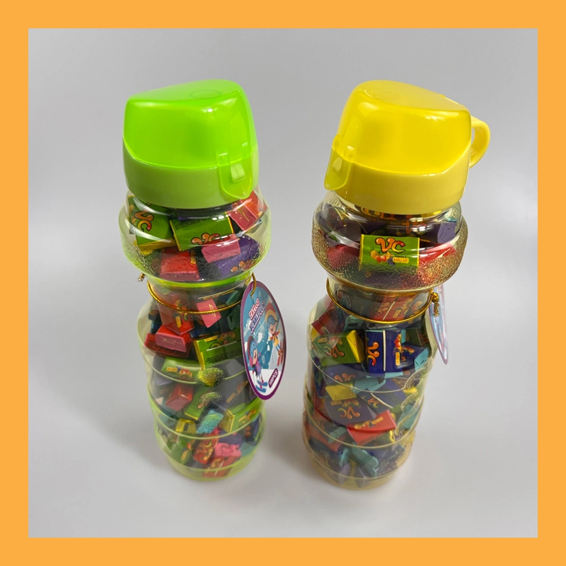 Botella de agua envasadas de burbujas de frutas multicolor con favoritos para niños Papel para tatuajes